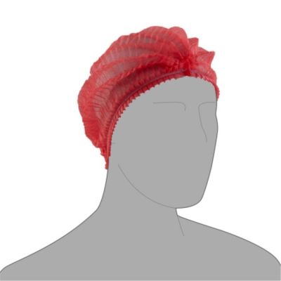 Pal Non-Woven Mob Caps - Red