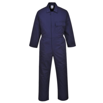 Navy Standard Poly Cotton Coverall 65% Polyester 35% Cotton Size Small Regular