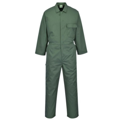 Bottle Green Standard Poly Cotton Coverall 65% Polyester 35% Cotton Size XXLarge Regular