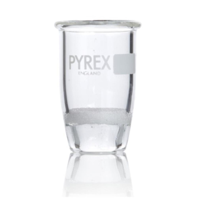 PYREX Gooch Sintered Filter Crucible 10mL 20mm Diameter Porosity 1