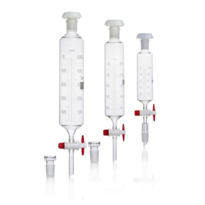 PYREX Cylindrical Graduated Dropping Funnel with PTFE Stopcock Key and 29/32 Ground Joints 250mL