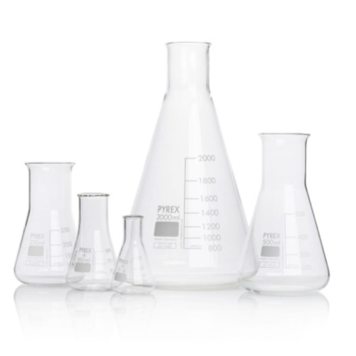 PYREX Narrow Neck Conical Erlenmeyer Flask 500mL