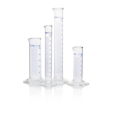 PYREX Tall Form Heavy Duty Rim Measuring Cylinder Class B 1L