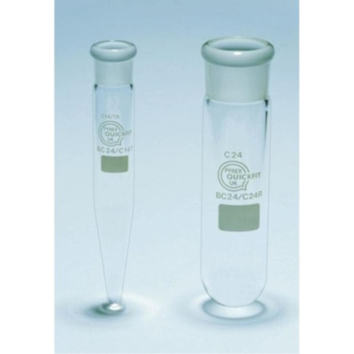 Quickfit 10mL Centrifuge Tube with Ground Socket  Joint - Joint Size 14/15