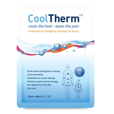 CoolTherm burn relief dressing 10cm x 40cm