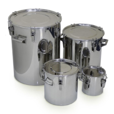 200L Toggle Drum 316Lss with toggle clamps and silicone seal