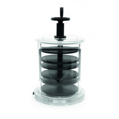 Scanvac CCS300 300mm dia stop-acrylic chamber with three trays and stoppering