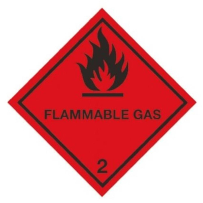 Label 200X200 Flammable Gas 2..