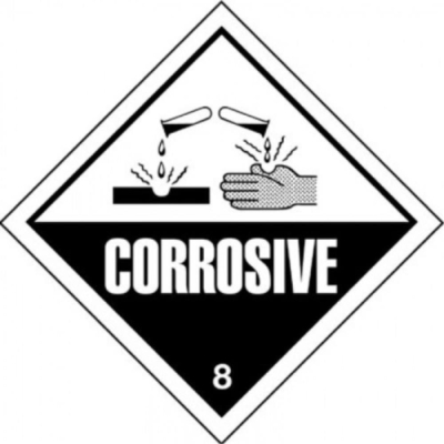 Label 100X100 Corrosive 8 Haz..