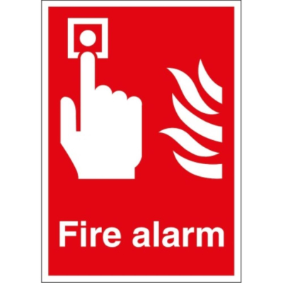 Sign 210x148mm Fire Alarm Rig..