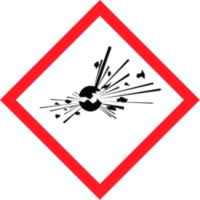 100x100mm Explosive GHS sheet