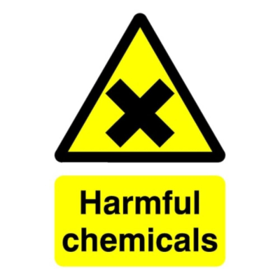 Sign 210x148mm Harmful Chemic..