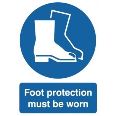 Sign 210x148mm Foot Protectio..