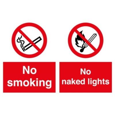 Sign 300x500mm No Smoking/No ..