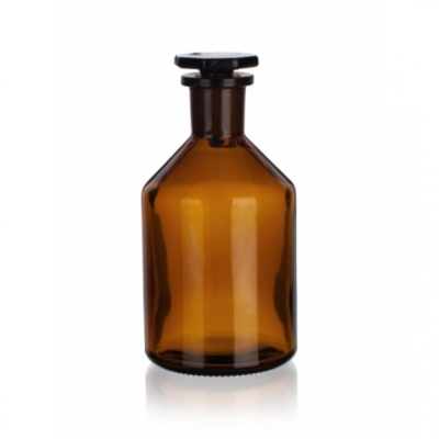 Simax Reagent Glass Bottle Narrow Mouth Amber 250ml