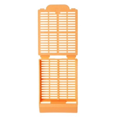 Simport M498 Histosette I Tissue Embedding  Cassette with 45 Deg Writing Area - Peach