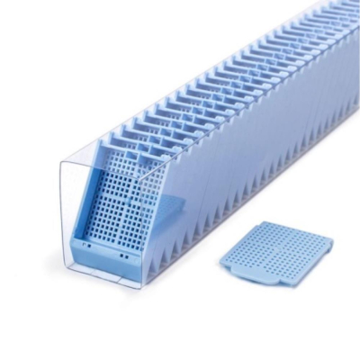 Simport M486 Histosette II Biopsy Embedding  Cassette in Quickload Sleeve - Blue