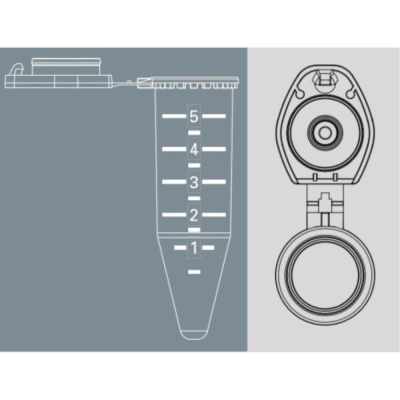 Simport 5mL ClikLock Tubes w/cavity Cap - Amber Sterile