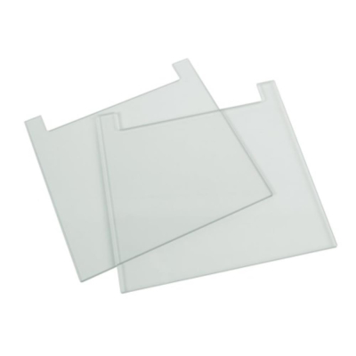 SLS Flowgen 19 x 20cm Notched Glass Plates 2mm Thick Pack of 2