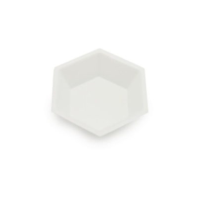 SLS Select Hexagonal Weigh Boat Medium Anti-Static White Sterile