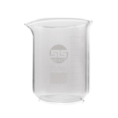 SLS Select Beaker Borosilicate Glass Squat Form with Spout - 1L