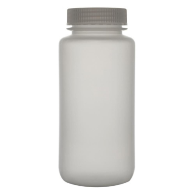 SLS Select Polypropylene Wide Mouth Bottle and  Cap, 250mL