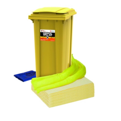 Absorbent Chemical Spill Response Kit 360L 2 Wheeled Bin