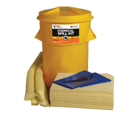 Absorbent Chemical Spill Response Kit 80L Circular Static Bin