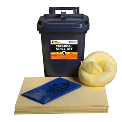 Absorbent Chemical Spill Response Kit 35L Caddy Bin