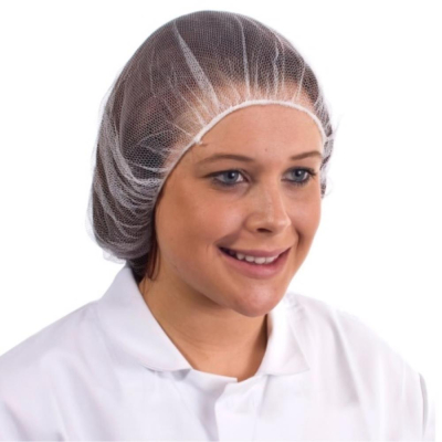 Nylon Mesh Hairnet White