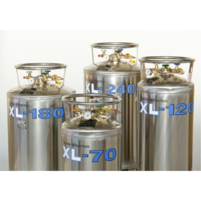 Taylor Wharton XL Series L120-0C03 TPED Storage and Transport Cylinders 126L LN2 Capacity