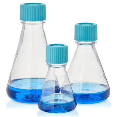 Thermo Scientific PETG Erlenmyer Conical Flask  250mL Plain Sterile Vent
