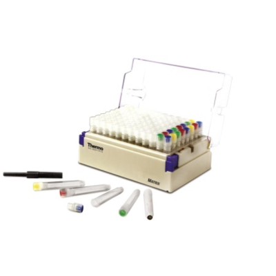 Matrix 500uL ScrewTop Tubes 2D Barcode - V Bottom, Sterile, Racks of 96