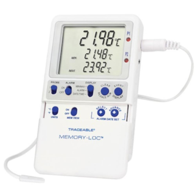 Traceable Memory-Loc Datalogging Thermometer with Calibration; 1 Bullet Probe