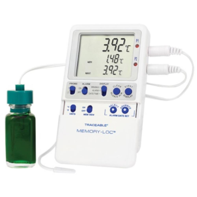 Traceable Memory-Loc Datalogging Thermometer with Calibration; 1 Bottle/1 Bullet Probe