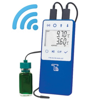 Traceable Wi-Fi Data Logging Refrigerator/Freezer Thermometer Compatible with TraceableLIVE Cloud Se