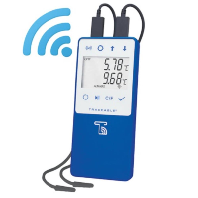 Traceable Wi-Fi Data Logging Refrigerator/Freezer Thermometer Compatible with TraceableLIVE Cloud Se