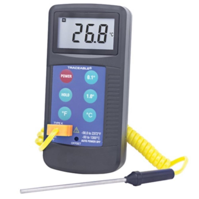 Traceable Workhorse Thermocouple Thermometer with Calibration