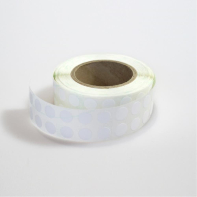 Spot Labels White - 9.5mm Diameter
