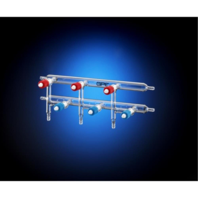 J Young Gpe Dual Bank Manifold With JY Valves 4 Port 400mm Approx Width