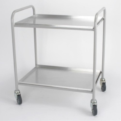 Lab Trolley 2 Tier Aluminium 915X800X550mm