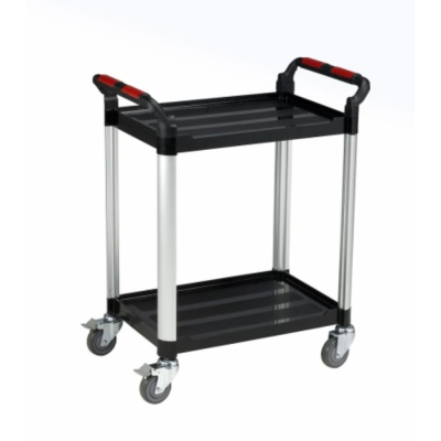2 Shelf Tray Trolley with Castors - 940 x 460 x  750mm (h x w x d)