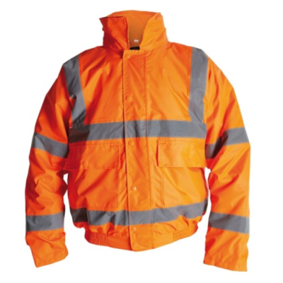 Orange Superior Hi-Vis Bomber Jacket Class 3 Size XLarge