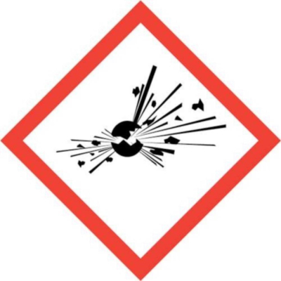 GHS-CLP Pictogram Labels Explosive Substances (GHSO1) 120 Labels
