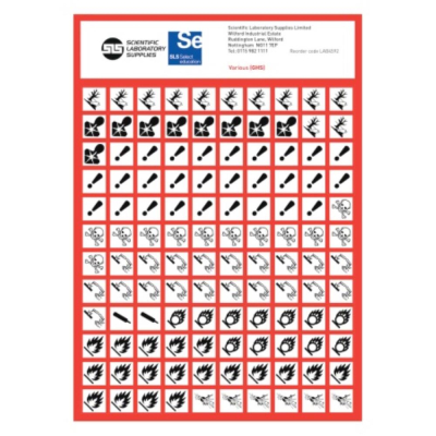 GHS-CLP Pictogram Labels Various GHS Labels 120 Labels
