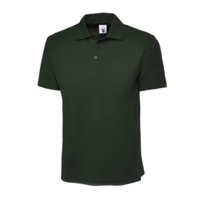 Bottle Green Unisex Polo Shirt 50% Polyester 50% Cotton Size 4XLarge