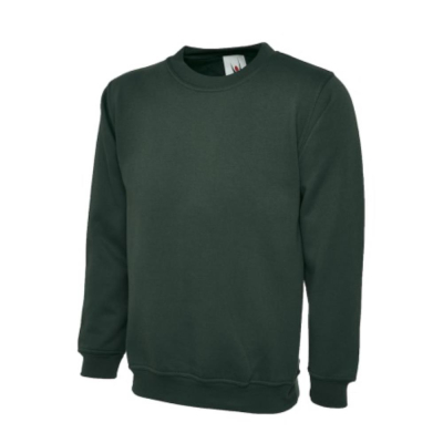 Bottle Green Olympic Sweatshirt 50% Polyester 50% Cotton Size XSmall