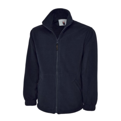 Navy Premium Micro Fleece Jacket Anti-Pill Polyester Size XXLarge