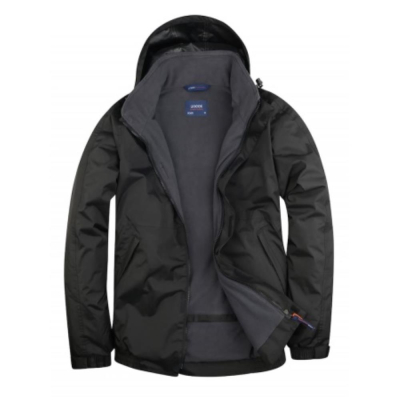 Black Premium Outdoor Waterproof Jacket Fleece Lined Size Medium