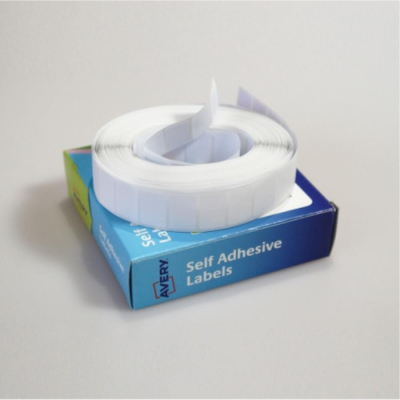 Self Adhesive Labels in a dispenser box